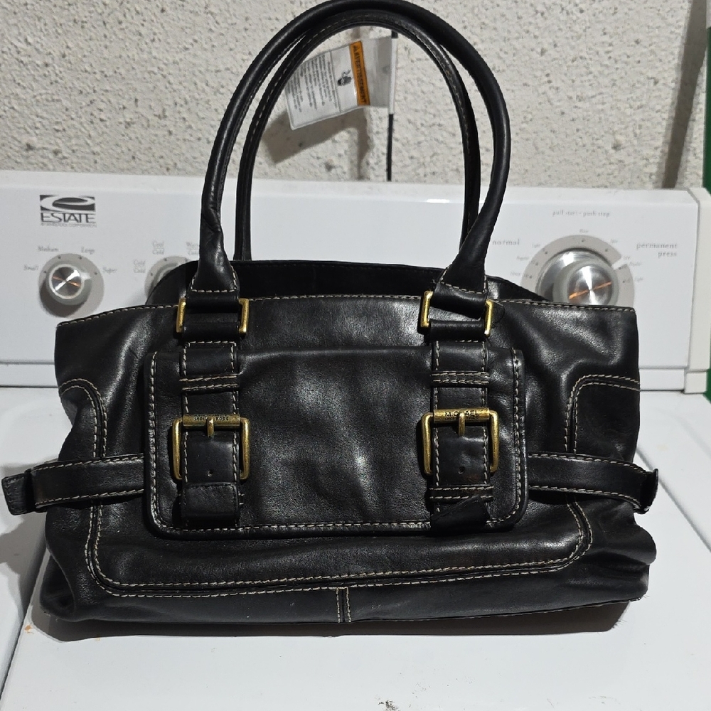 MICHAEL Michael Kors Black Leather Shoulder Bag